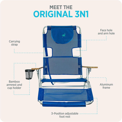 🪑🪑 Ostrich Deluxe 3‑in‑1 🌊💺 Smart Comfort for Sunny Days