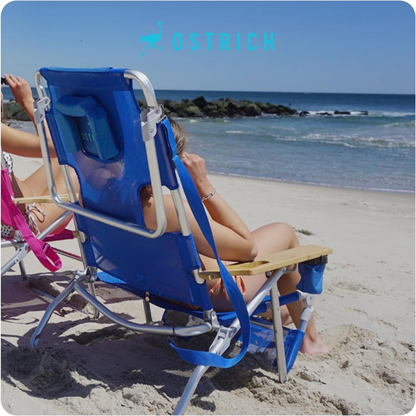 🪑🪑 Ostrich Deluxe 3‑in‑1 🌊💺 Smart Comfort for Sunny Days